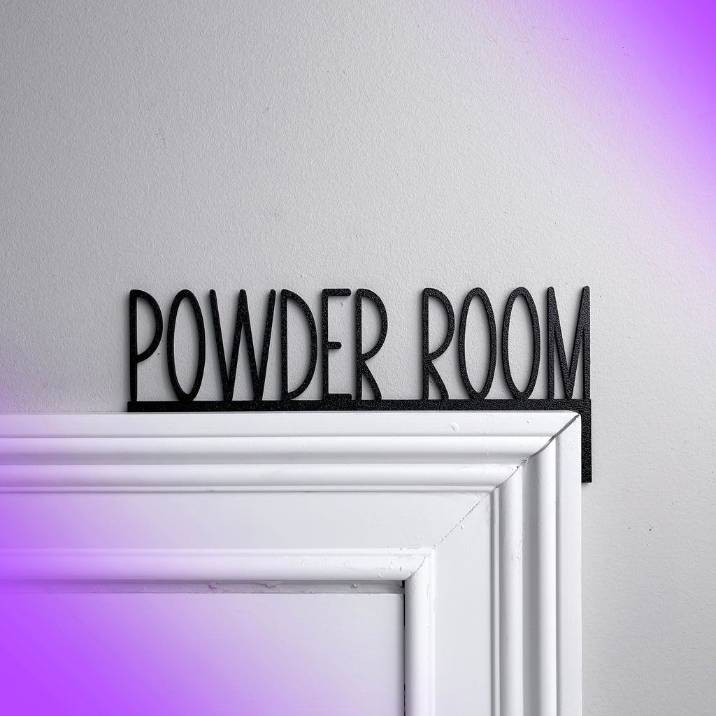 Powder Room Door Topper