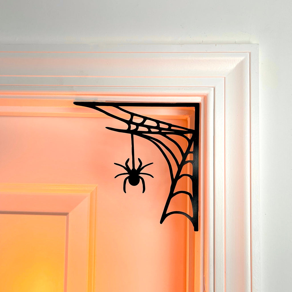 Spider in Web Door Decor