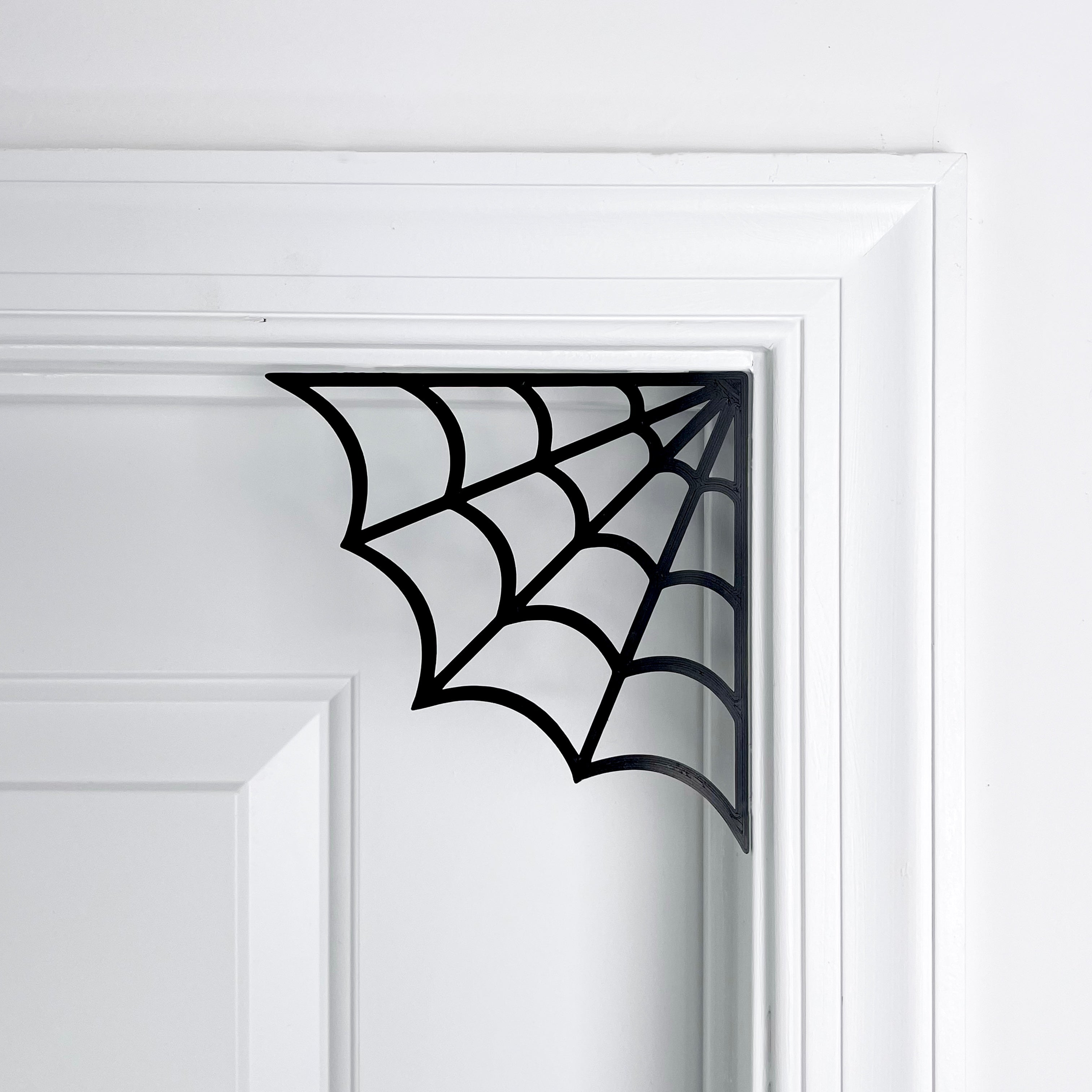 Corner Spider Web Door Decor