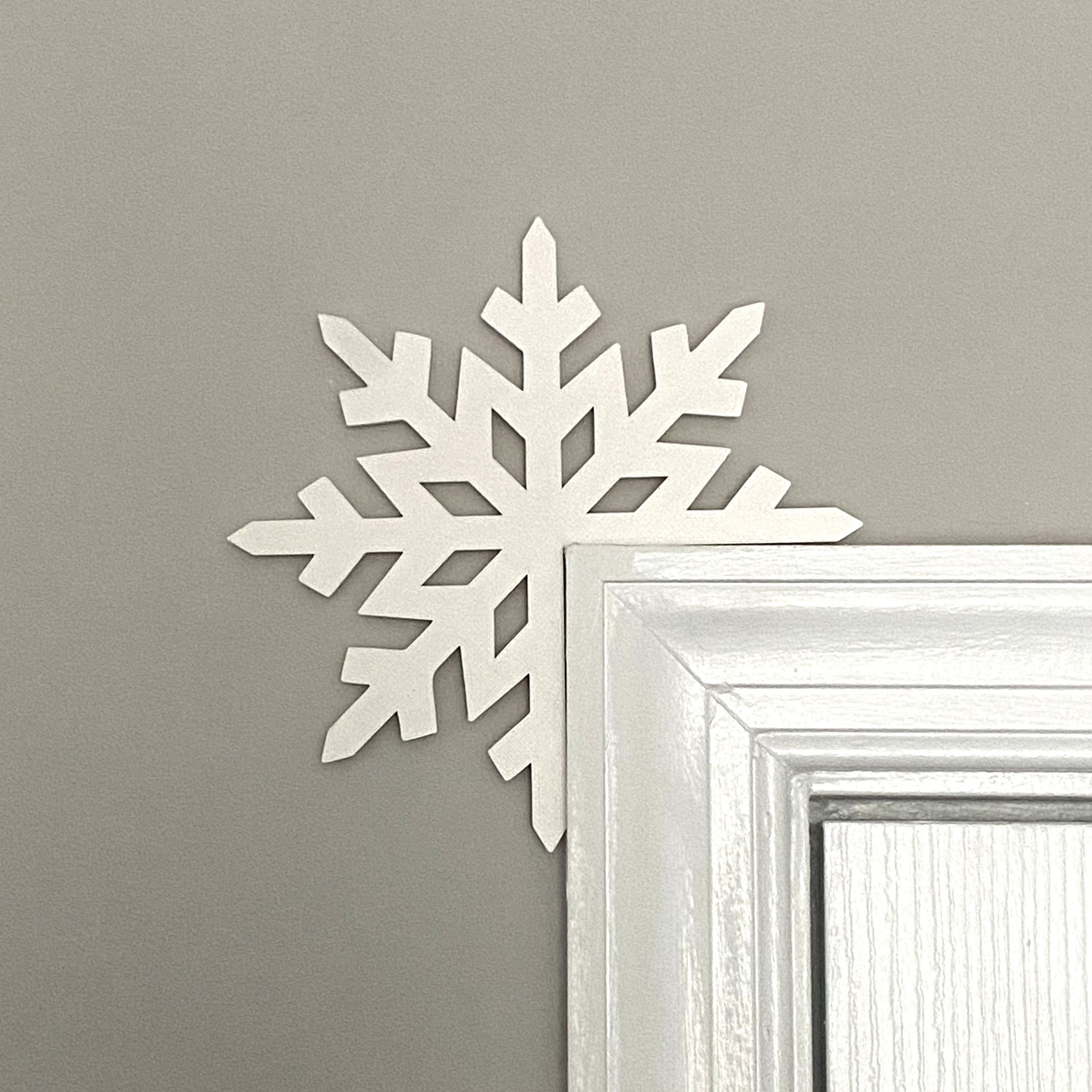 Snowflake Door Corner Sign