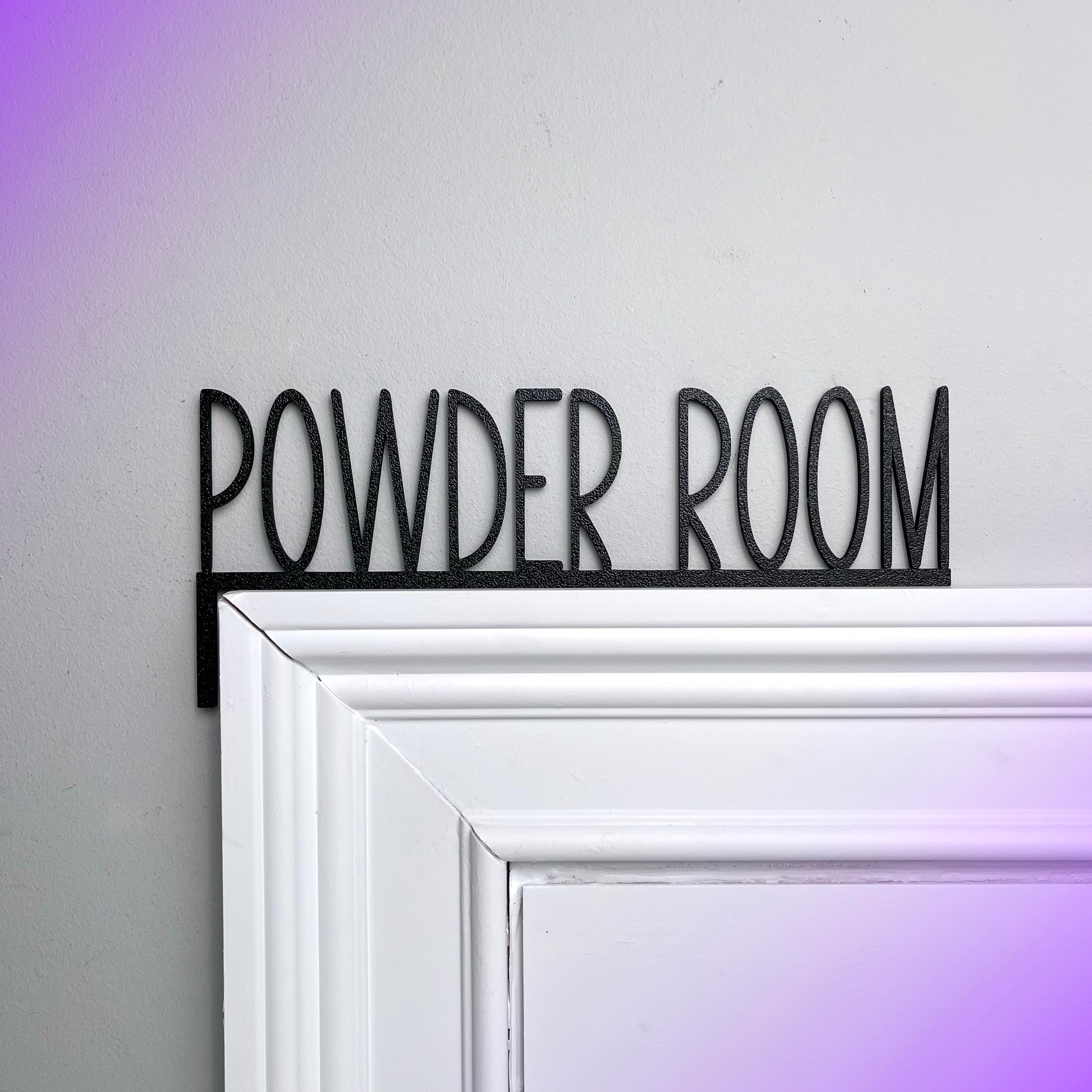 Powder Room Door Topper