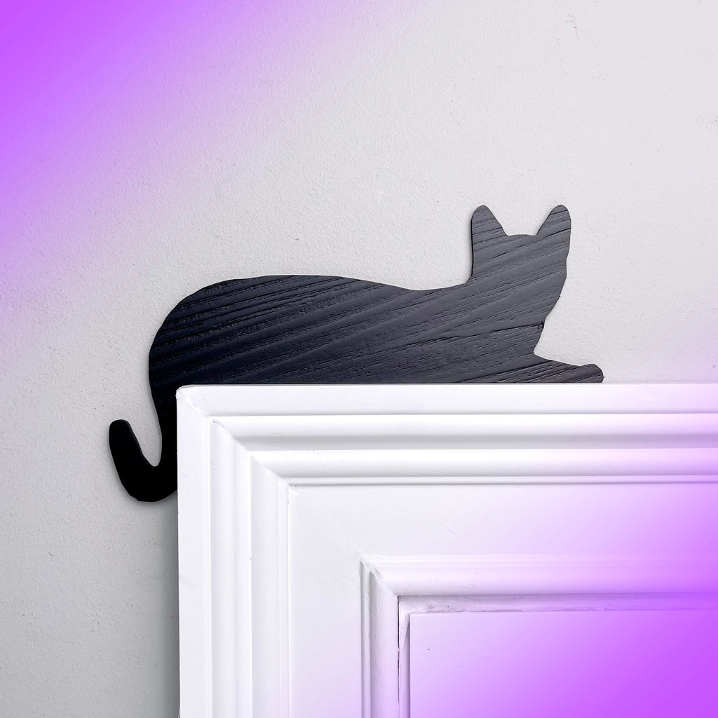 Cat Laying Down Door Topper
