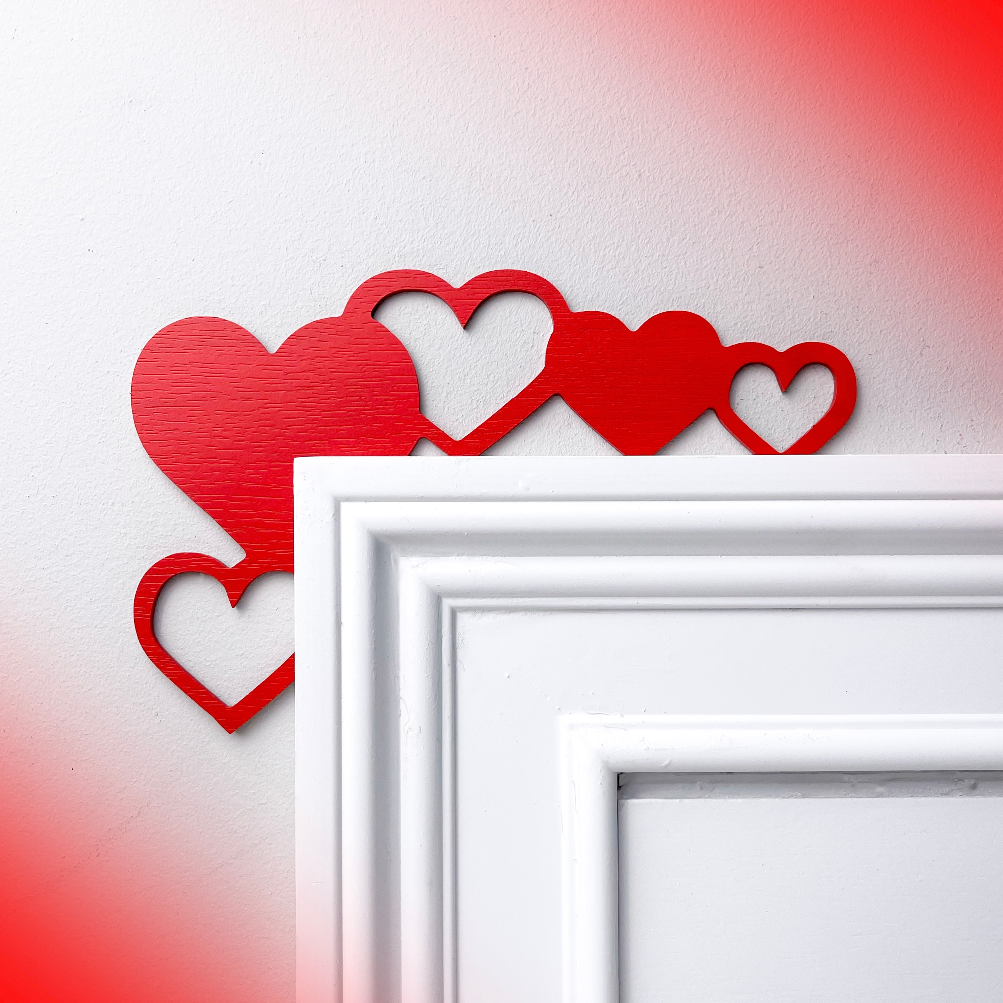 Group of Hearts Door Topper