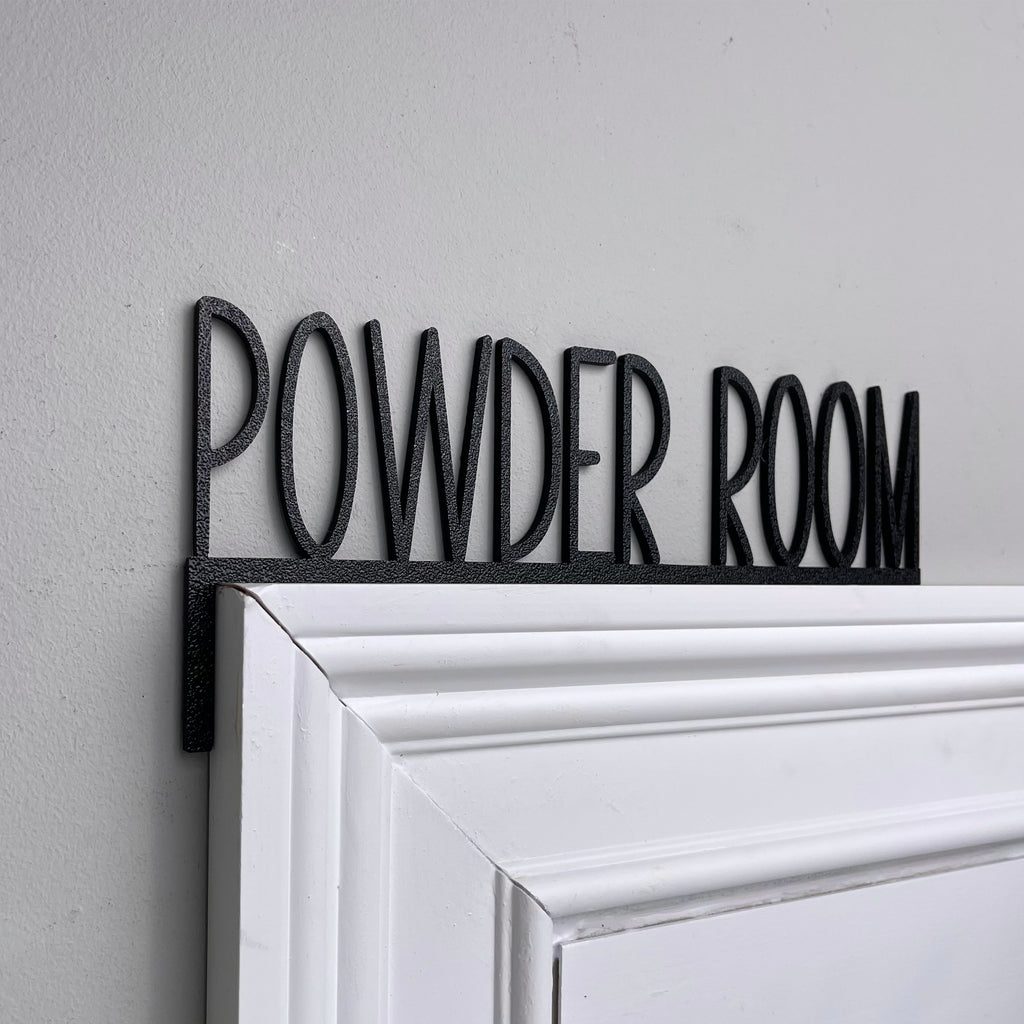 Powder Room Door Topper