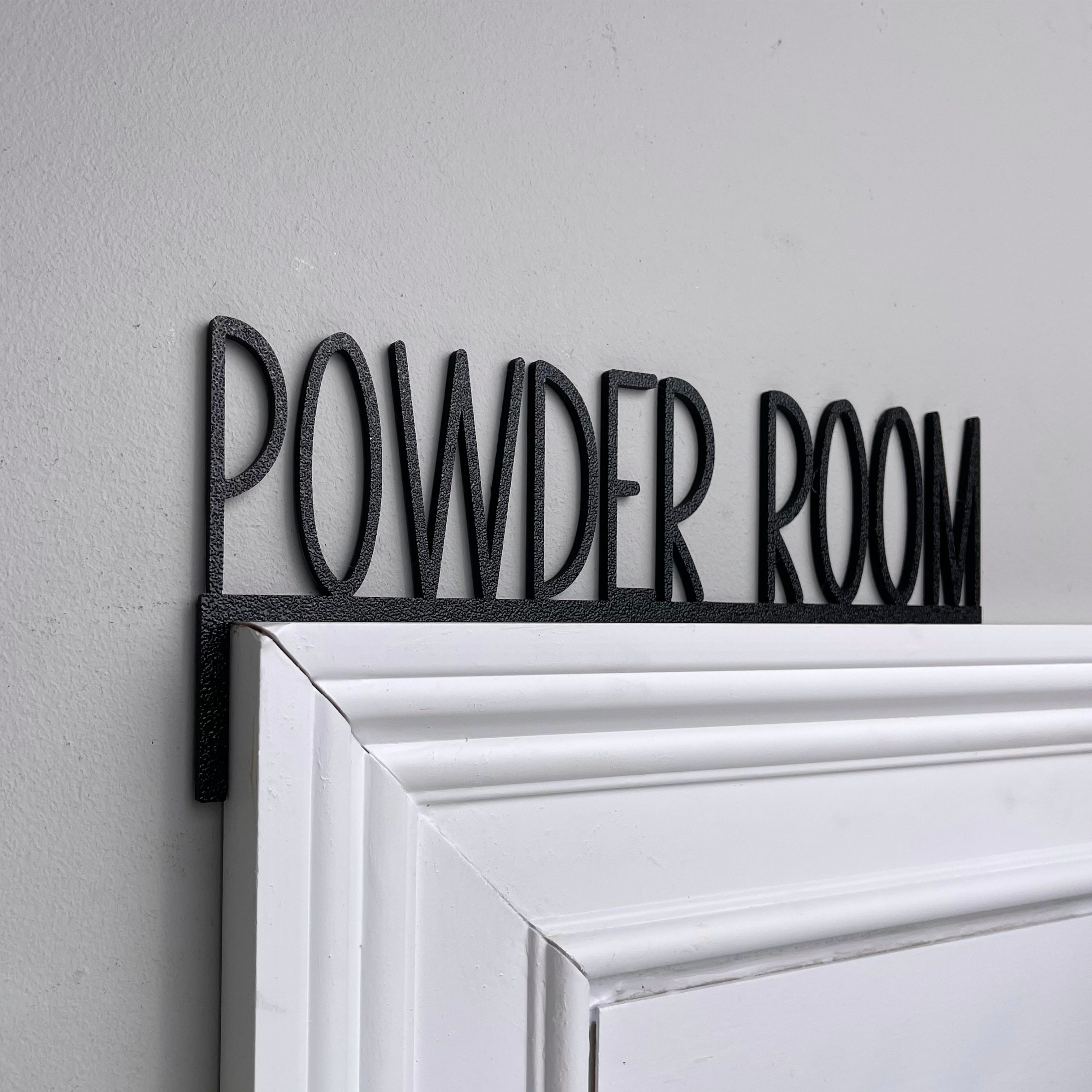 Powder Room Door Topper