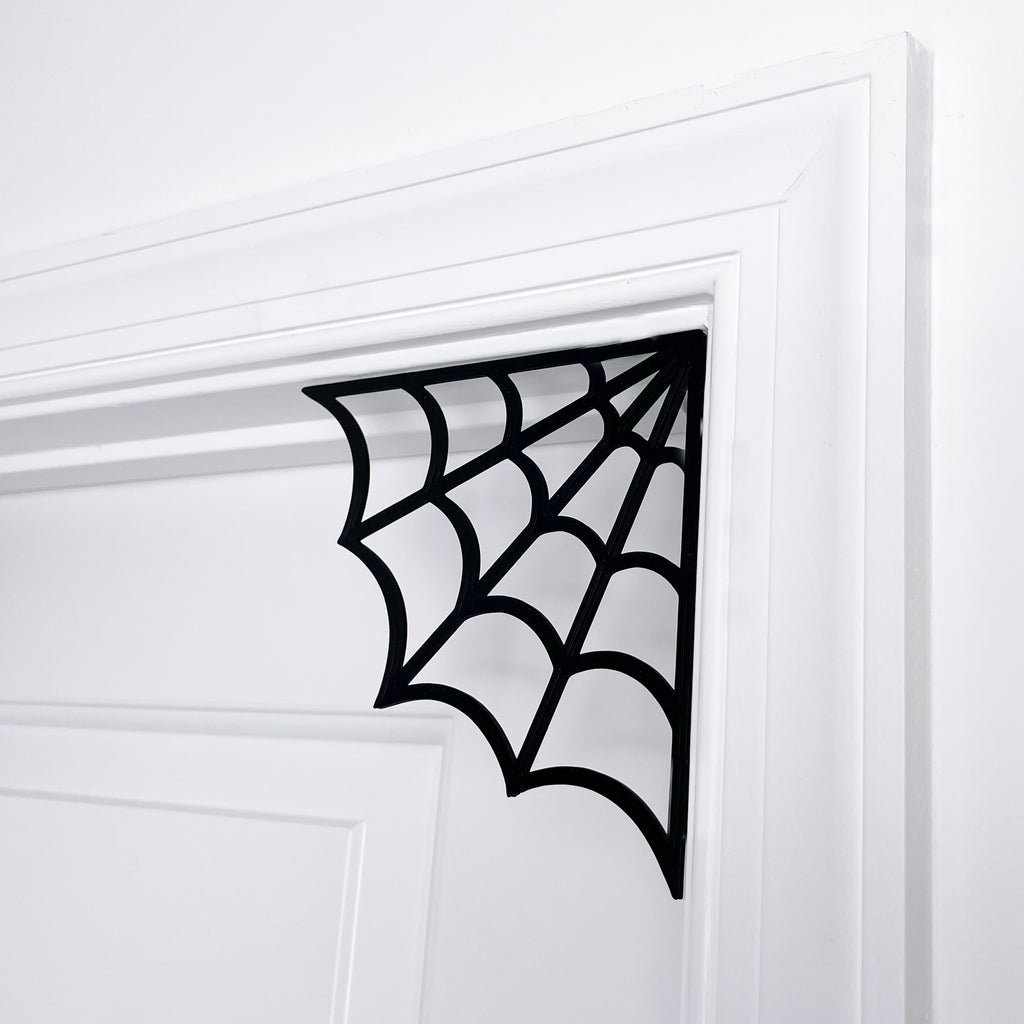 Corner Spider Web Door Decor