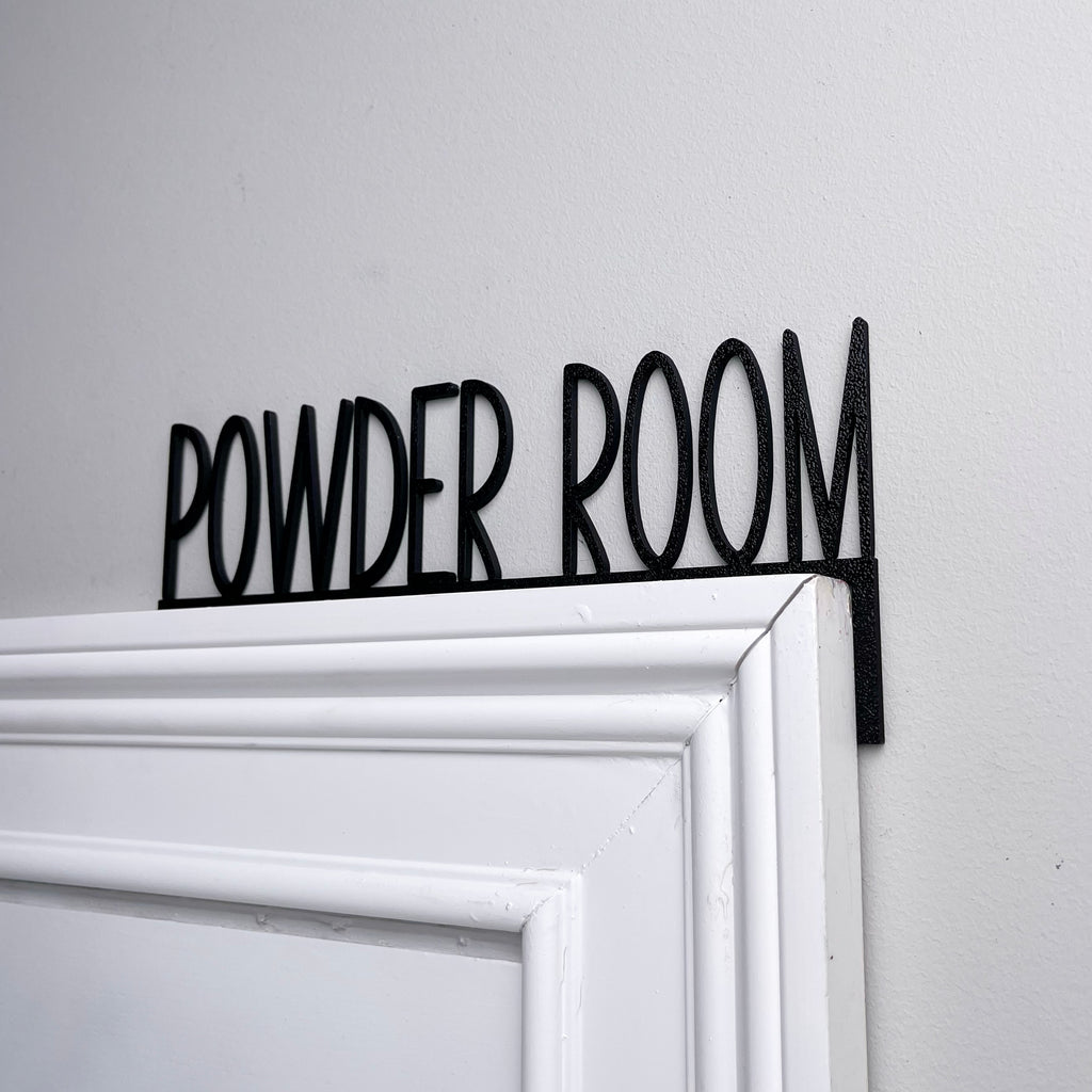 Powder Room Door Topper