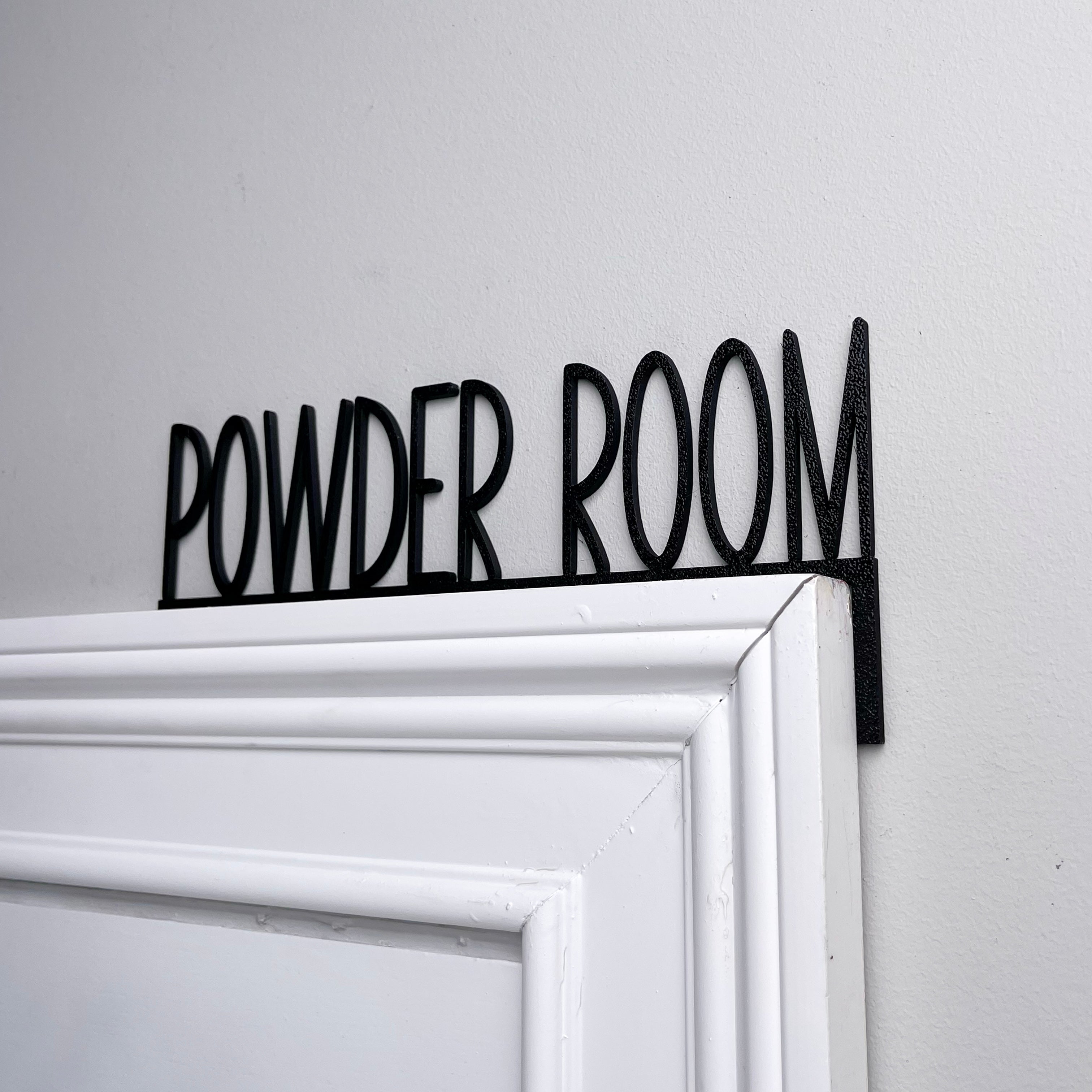Powder Room Door Topper