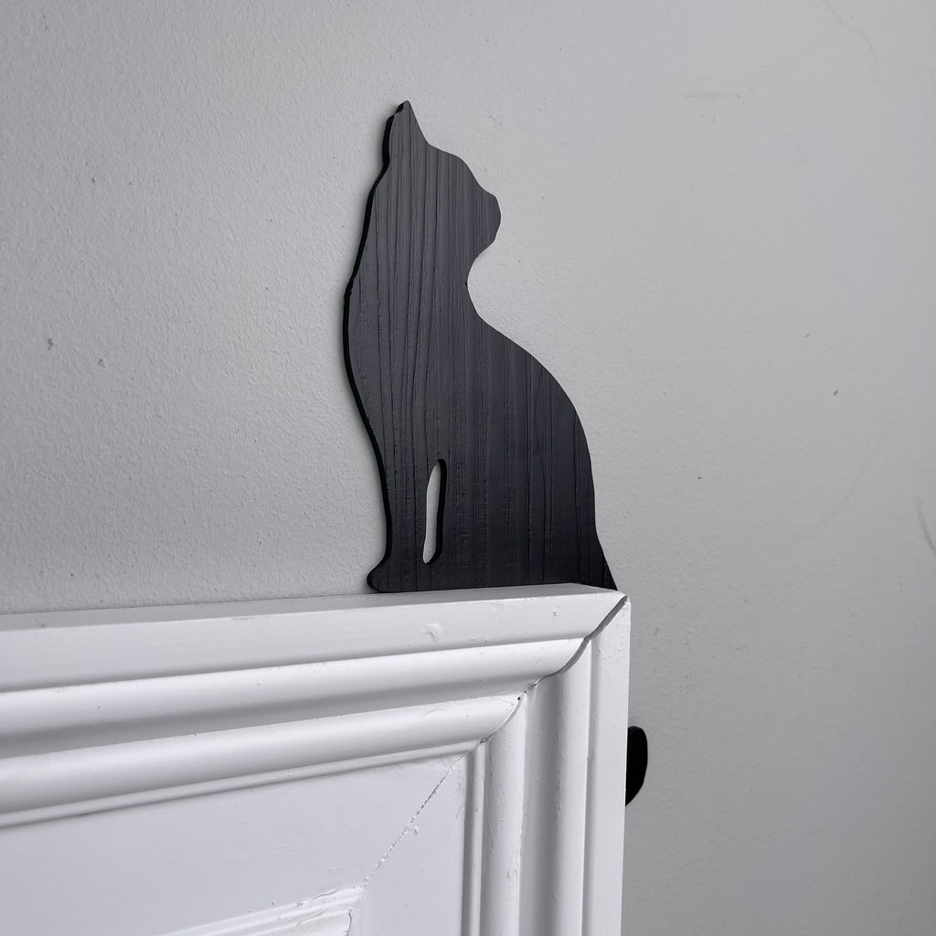 Cat Sitting Door Topper