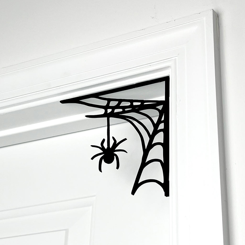 Spider in Web Door Decor