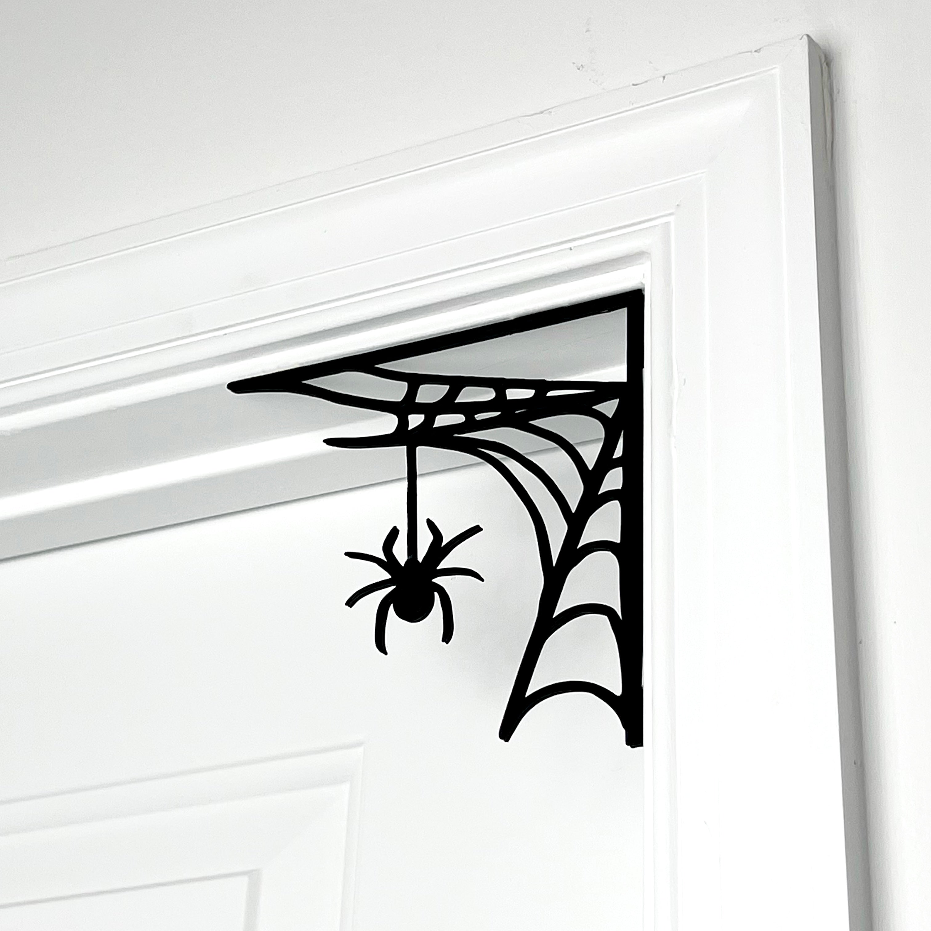 Spider in Web Door Decor