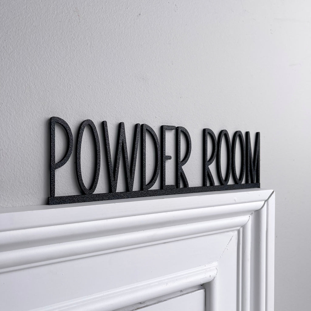 Powder Room Door Topper