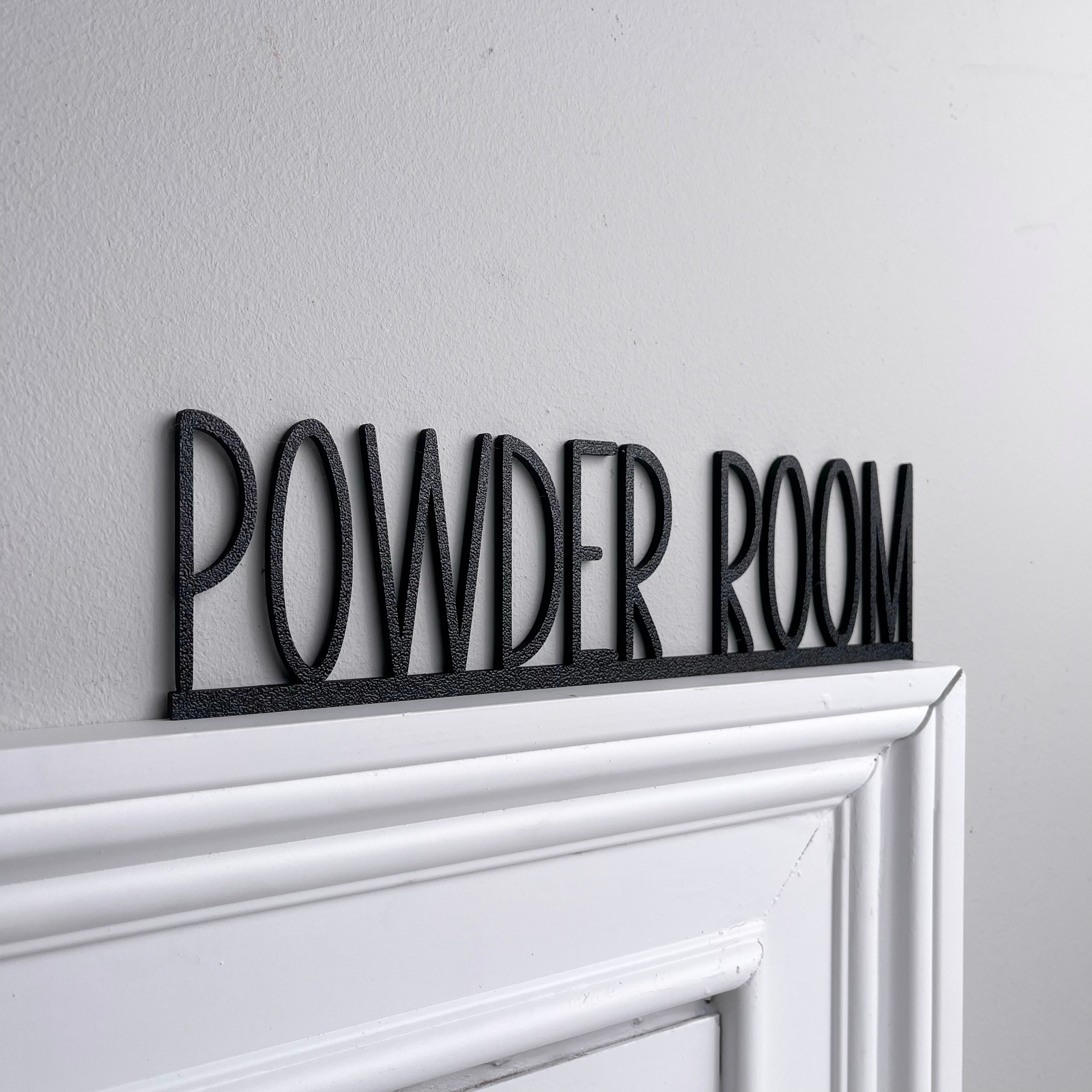 Powder Room Door Topper
