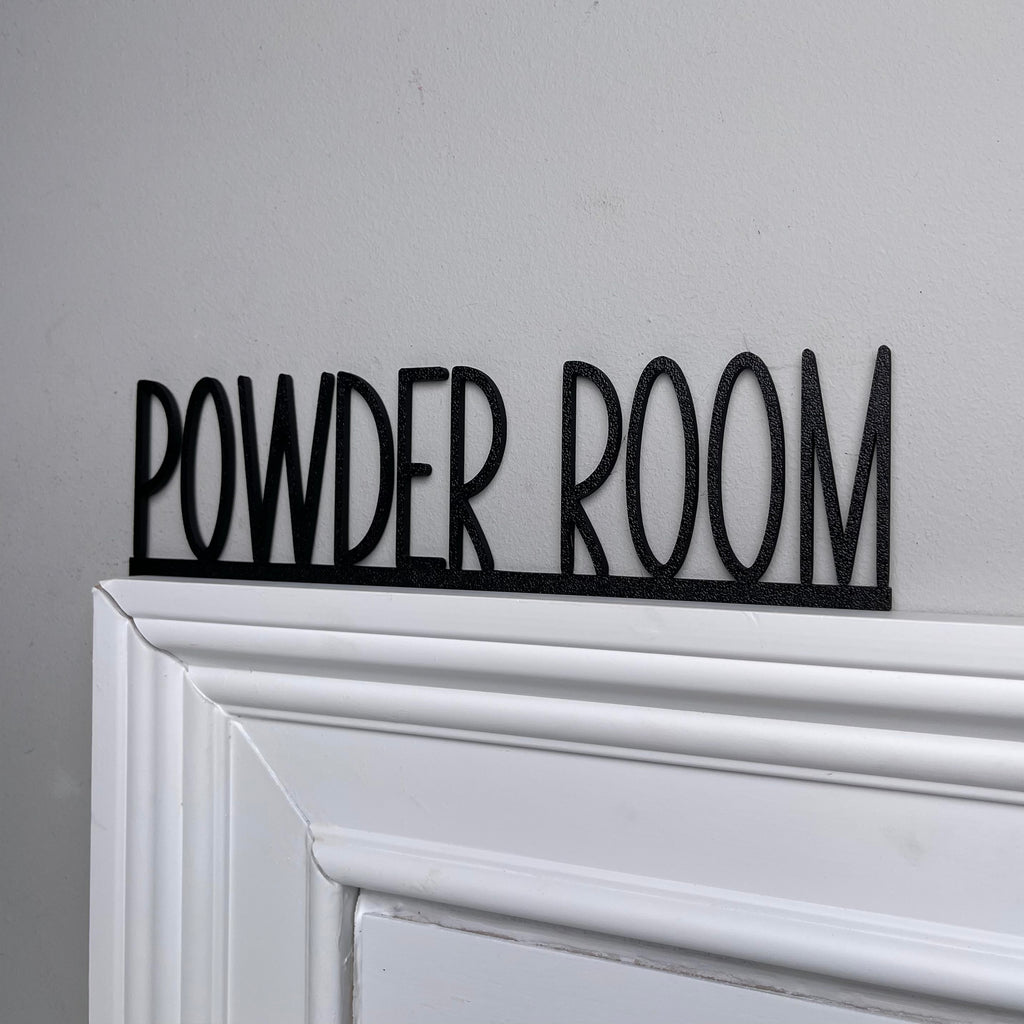 Powder Room Door Topper