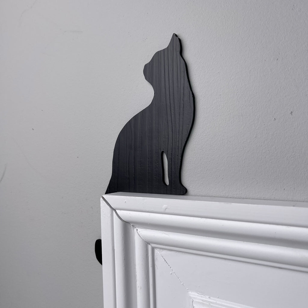 Cat Sitting Door Topper