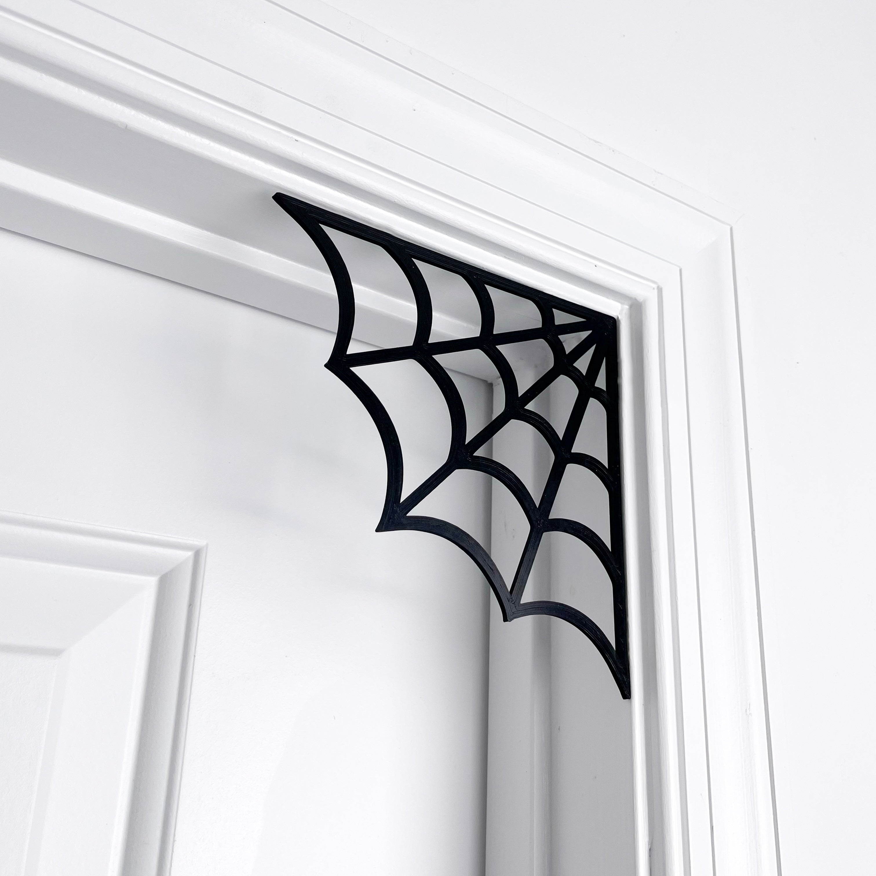 Corner Spider Web Door Decor