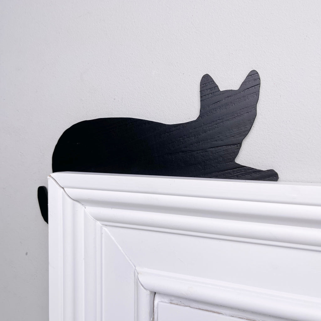 Cat Laying Down Door Topper