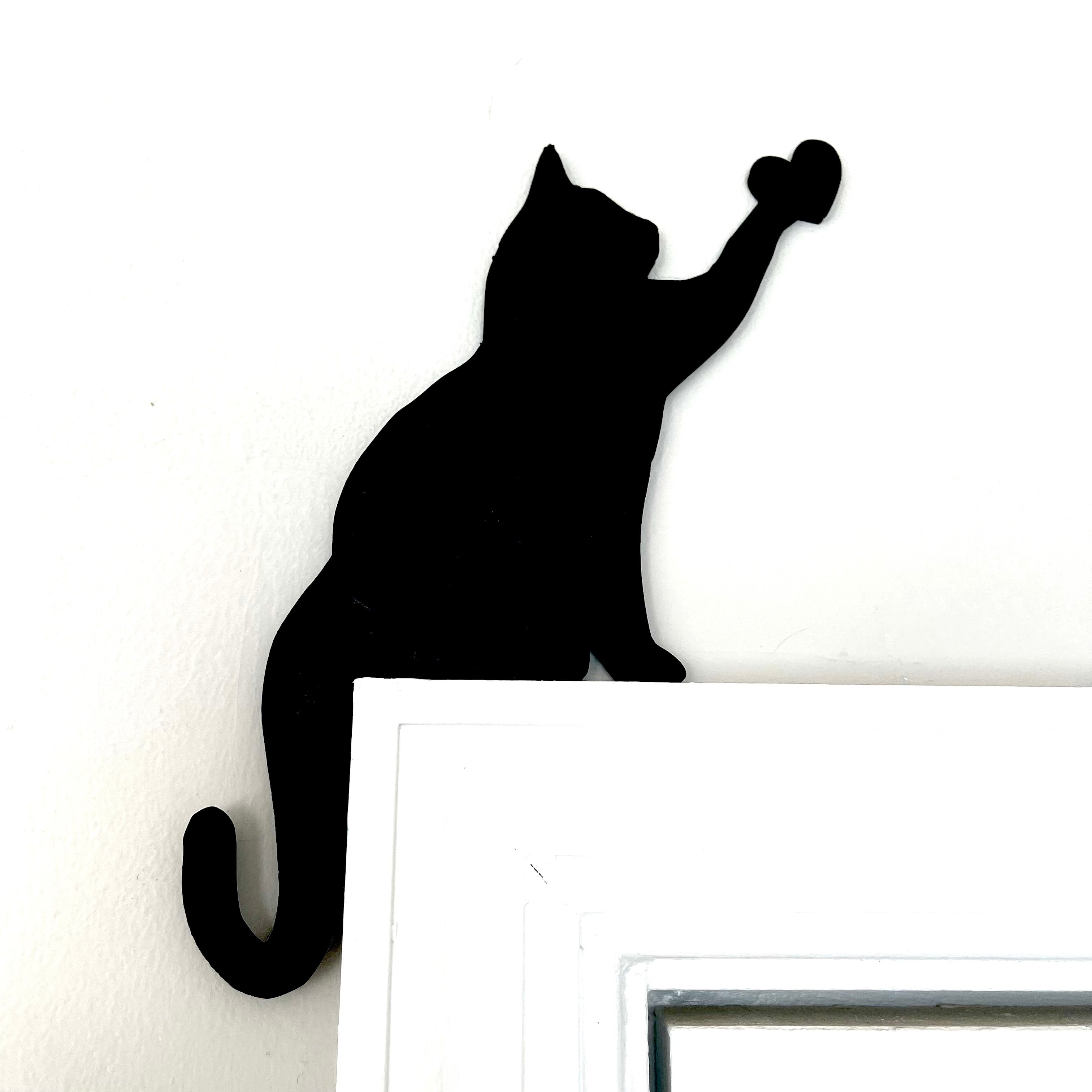 Cat Heart Door Topper Sign
