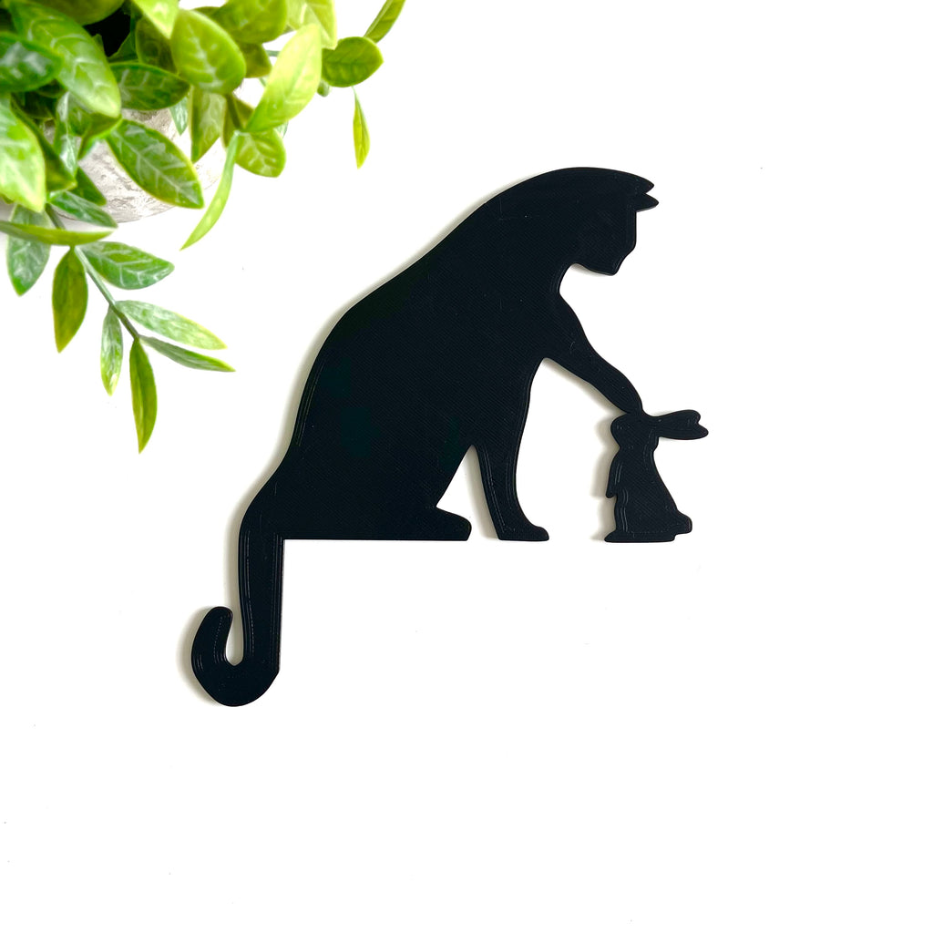 Cat Bunny Door Topper Sign