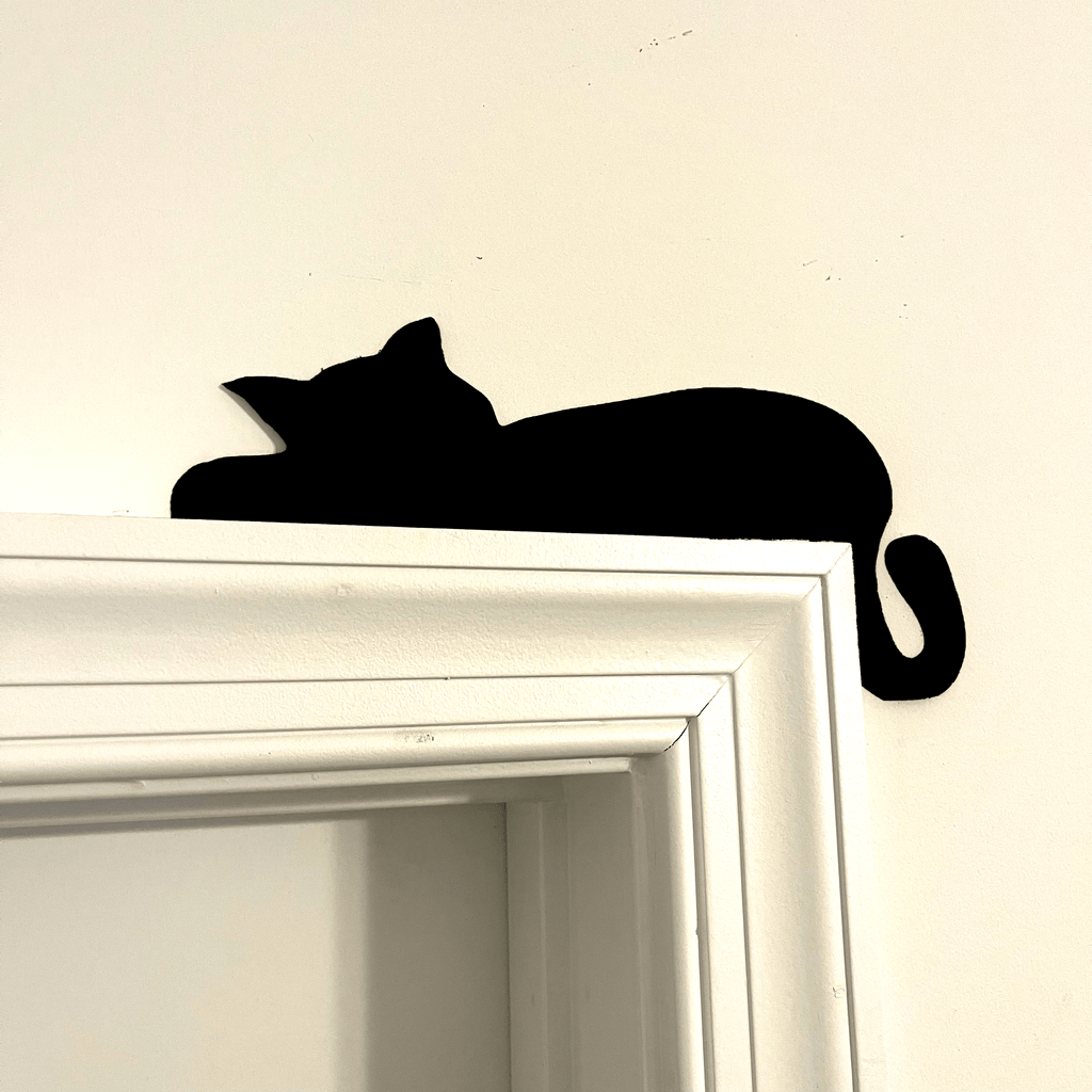 Sleepy Cat Door Topper
