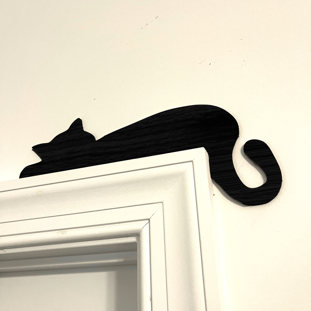 Sleepy Cat Door Topper