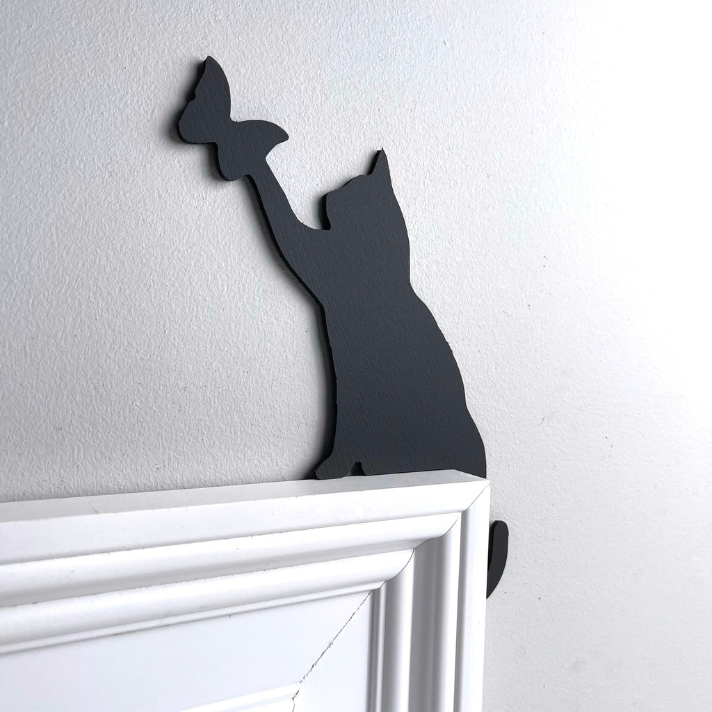 Cat Butterfly Door Topper