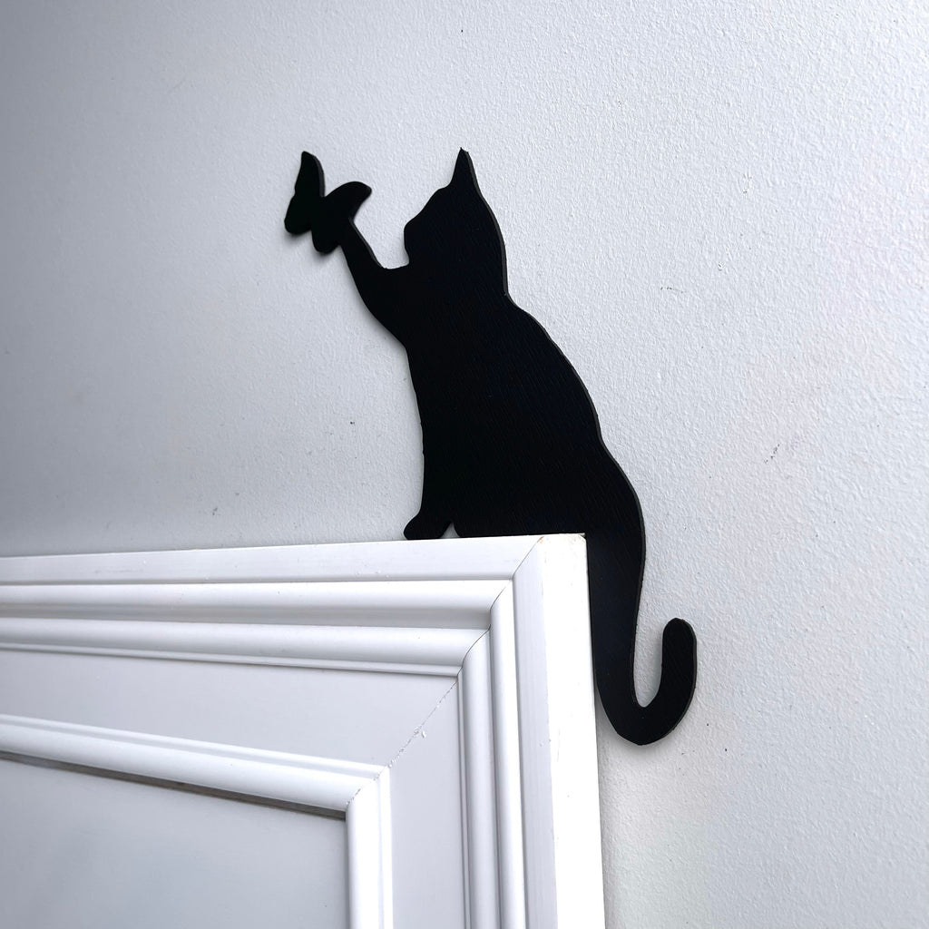 Cat Butterfly Door Topper