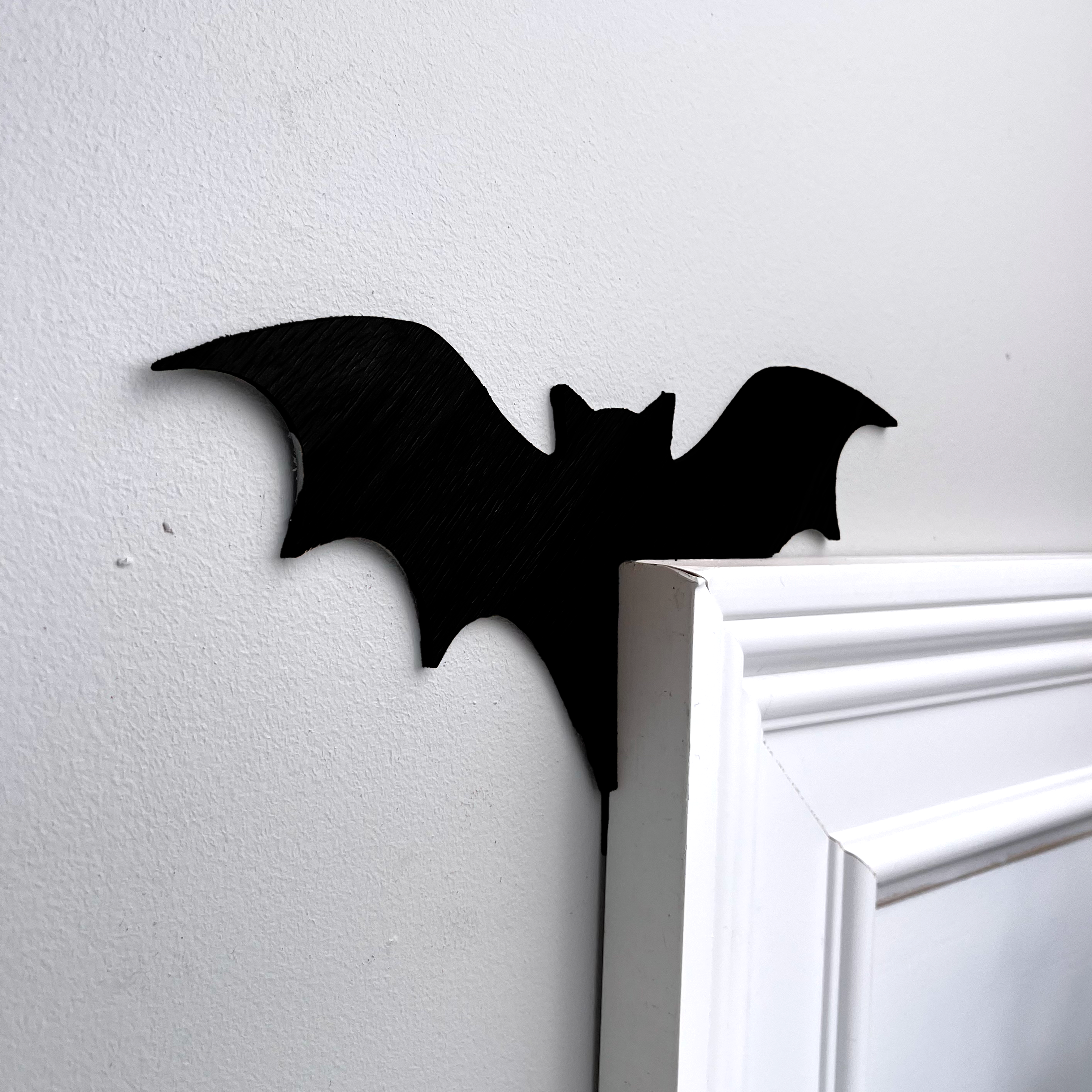 Black Bat Door Topper