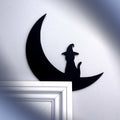 Witch Cat Moon Door Topper
