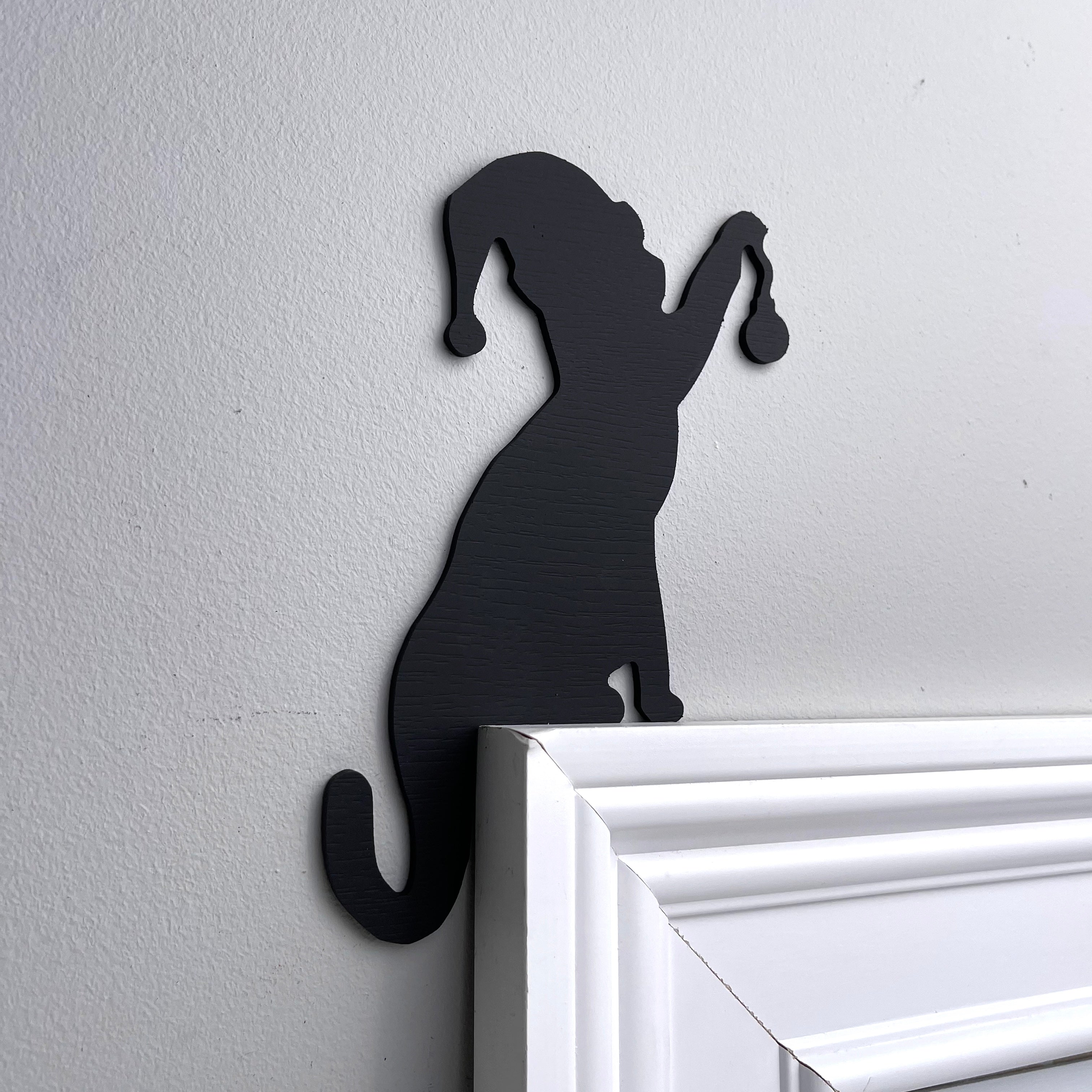 Christmas Cat Ornament Door Topper