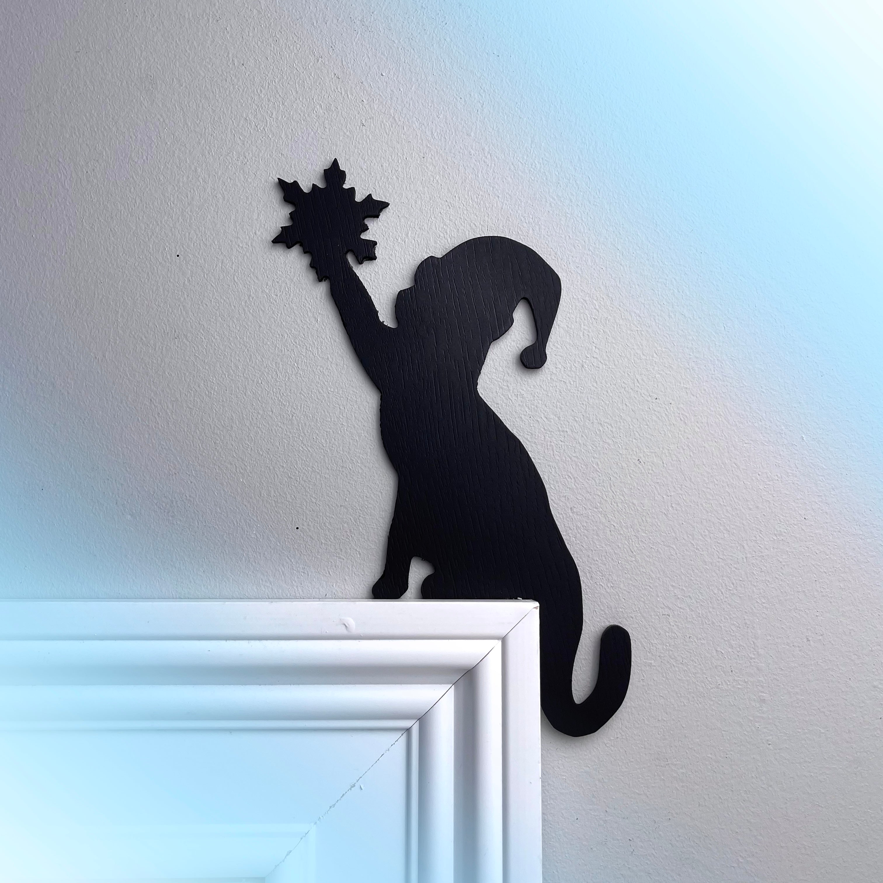 Christmas Cat Snowflake Door Topper