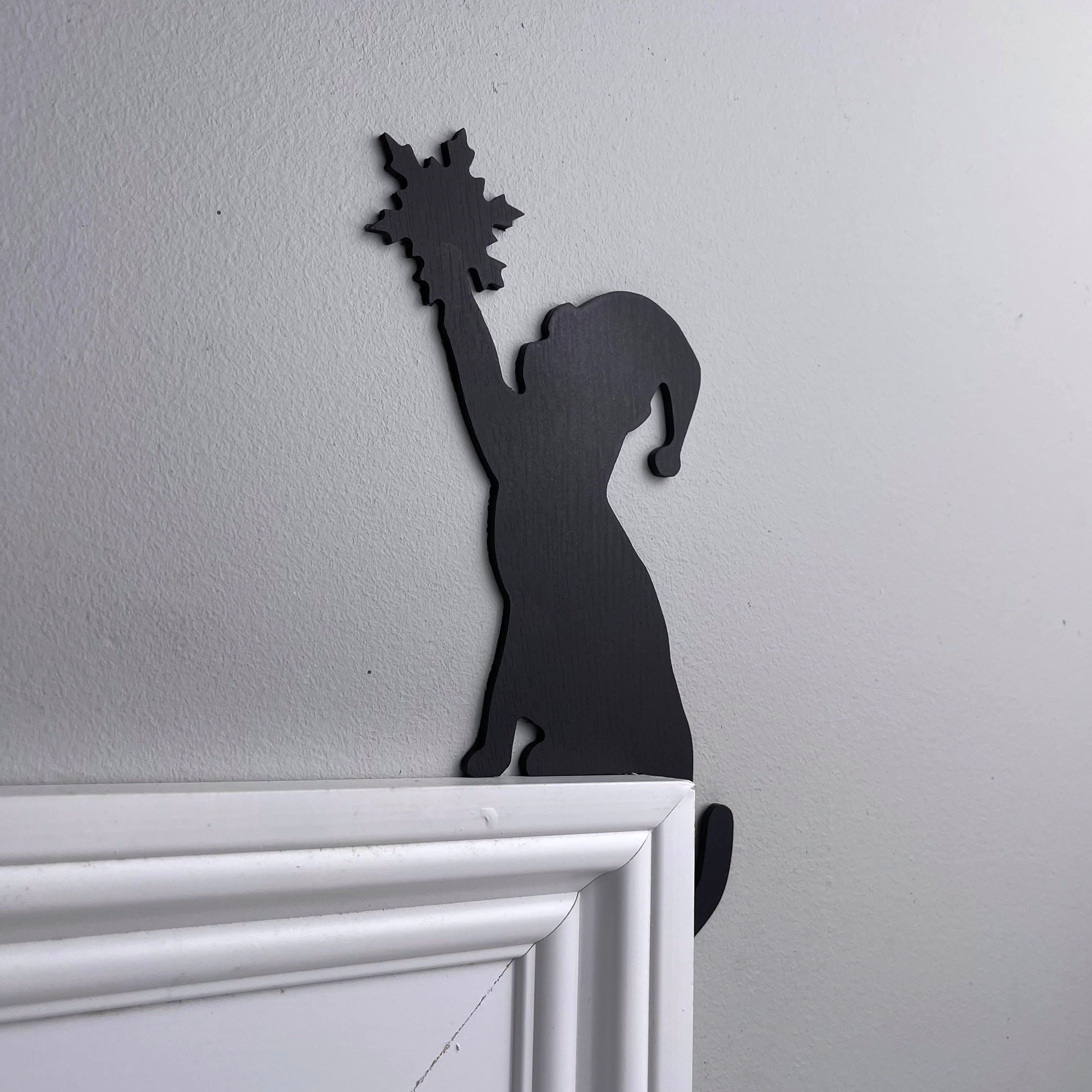 Christmas Cat Snowflake Door Topper