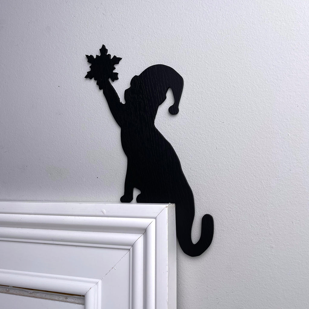 Christmas Cat Snowflake Door Topper