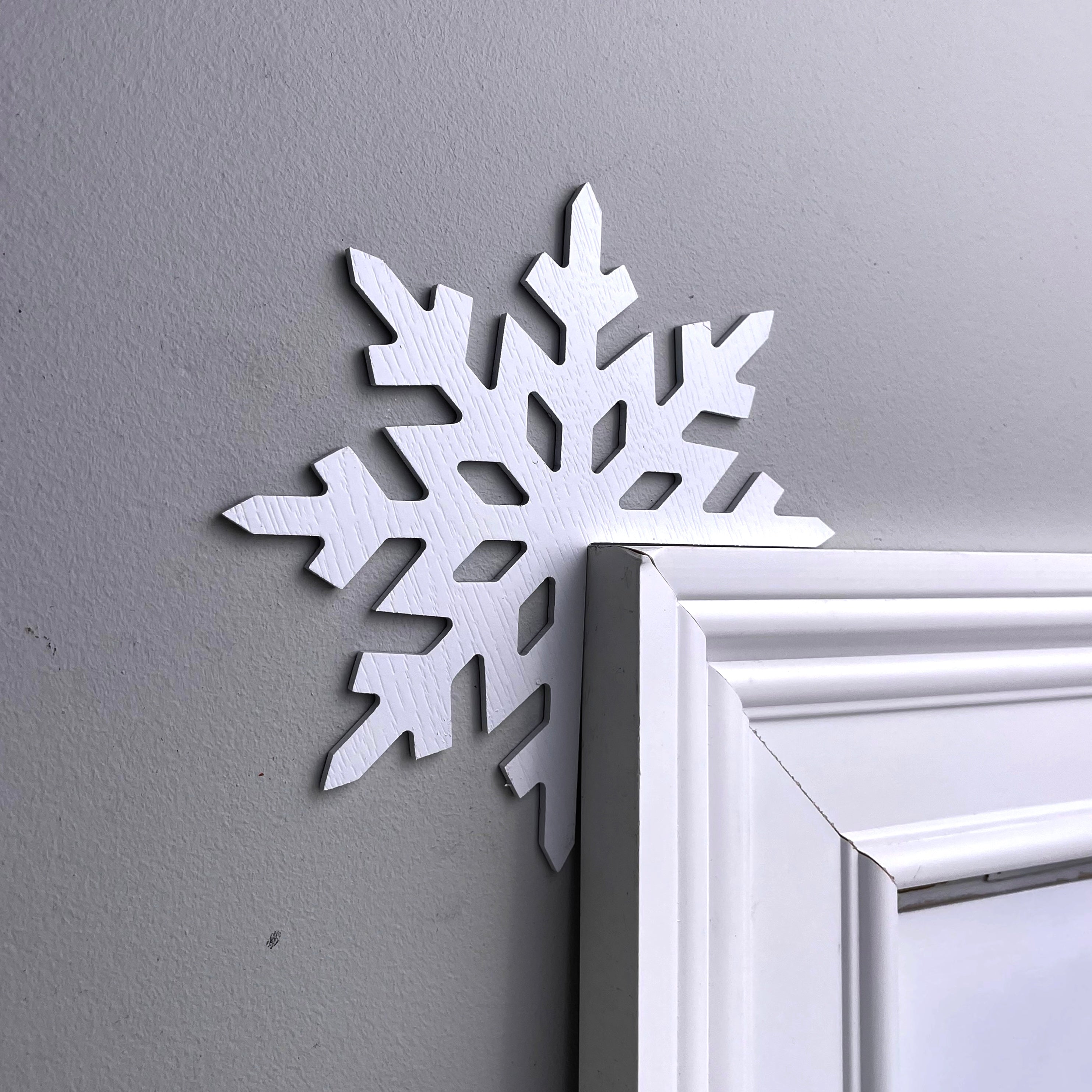 Snowflake Door Corner Sign
